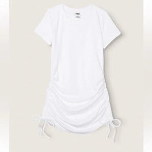 Victoria's Secret PINK Women's Beach Terry Swim Cover Ruched Dress XS